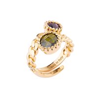Anello Rebecca Donna COCKTAIL in Bronzo Quarzo idrotermale BCOAOM14